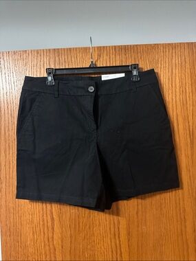 LOFT Black Tailored Bermuda Shorts